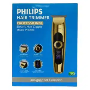 alt= ماشین اصلاح فیلیپس PH9930 | خط زن حرفه ای Philips با تیغه T-شکل و شارژ USB