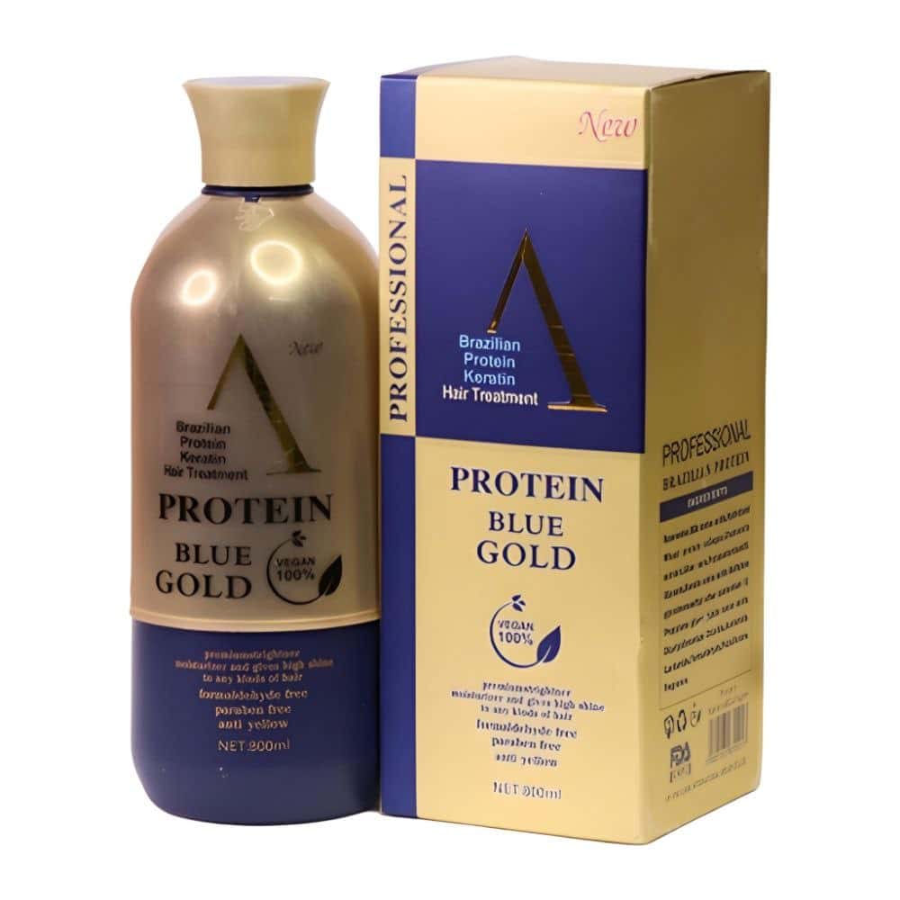 کراتین بلو گلد-Protein Blue Gold A | صافی و احیای مو 800 میل